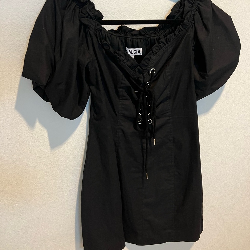 I Am Gia black dress